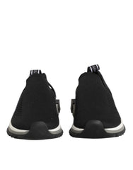 Dolce & Gabbana Black Slip On Sorrento Low Top Sneakers Shoes