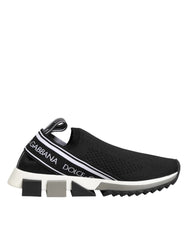 Dolce & Gabbana Black Slip On Sorrento Low Top Sneakers Shoes - Sneakers