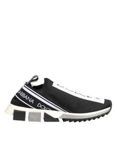 Dolce & Gabbana Black Slip On Sorrento Men Sneakers Shoes