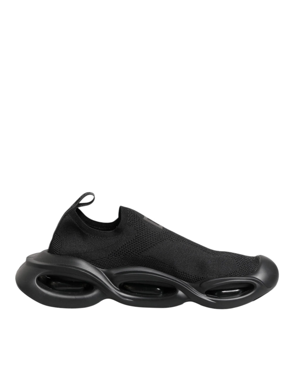 Dolce & Gabbana Black Slip On Wave Low Top Sneakers Shoes - Sneakers