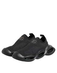 Dolce & Gabbana fekete slip-on hullamos alacsony top sneaker cipo