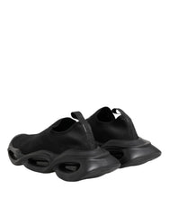 Dolce & Gabbana fekete slip-on hullamos alacsony top sneaker cipo