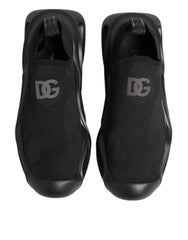 Dolce & Gabbana fekete slip-on hullamos alacsony top sneaker cipo