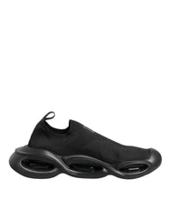Dolce & Gabbana Black Slip On Wave Low Top Sneakers Shoes - Sneakers