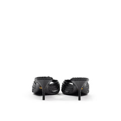 Dolce & Gabbana Black Snake Skin Sandal - EU37.5/US7.5