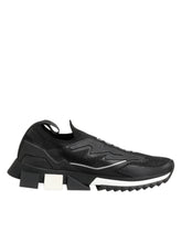Dolce & Gabbana Black SORRENTO Sport Stretch Sneakers Shoes - Sneakers