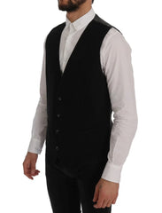 Dolce & Gabbana Black STAFF Cotton Rayon Vest - IT50 | L - Vests
