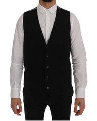 Dolce & Gabbana Black STAFF Cotton Rayon Vest - IT50 | L - Vests