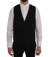 Dolce & Gabbana Black STAFF Cotton Vest - Vests