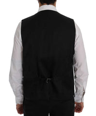 Dolce & Gabbana Black STAFF Wool Stretch Vest - IT50 | L - Vests