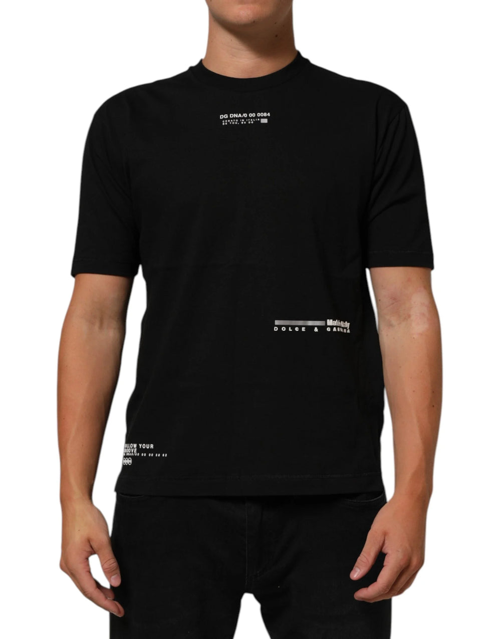 Dolce & Gabbana Musta Neulepaitapusero Miehille - IT46 | S