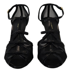Dolce & Gabbana Black Stiletto High Heels Sandals Shoes - EU38/US7.5 - Sandals