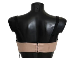 Dolce & Gabbana Black Straps Pink Balconcino Bra - IT40|S - Bras