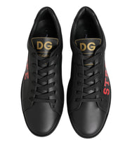 Dolce & Gabbana Black Street Life Low Top Men Sneakers Shoes - Sneakers