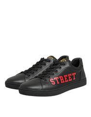 Dolce & Gabbana Black Street Life Low Top Men Sneakers Shoes - Sneakers