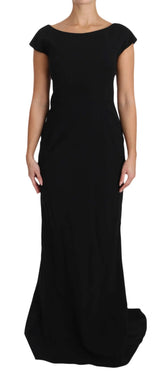 Dolce & Gabbana Black Stretch Fit Flare Gown Maxi - IT36 | XS - Dresses