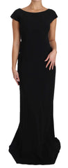 Dolce & Gabbana Black Stretch Fit Flare Gown Maxi - IT36 | XS - Dresses