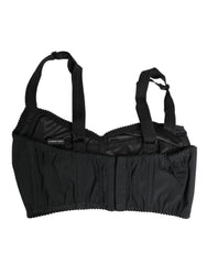 Dolce & Gabbana Black Stretch Nylon Bustier Bra Underwear - IT36 | XS - Bras