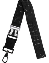 Dolce & Gabbana Black Stretch Polyester Rubberised DG Logo Keychain - Keychains