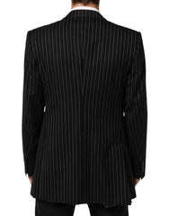 Dolce & Gabbana Black Stripes 2 Buttons Suit Jacket Blazer - IT54 | XL - Sport Jackets