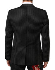 Dolce & Gabbana Black Stripes MARTINI 1 Button Suit Blazer - IT48 | M - Sport Jackets
