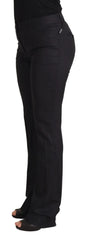 Dolce & Gabbana Black Stripes Mid Waist Trouser Pants - IT42|M - Trousers