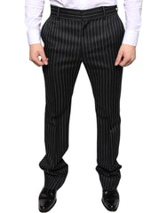 Dolce & Gabbana Black Stripes Skinny Men Dress Pants - IT48 | M - Trousers