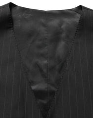 Dolce & Gabbana Black Stripes Slim Fit Formal 3 Piece Suit - IT50 | L