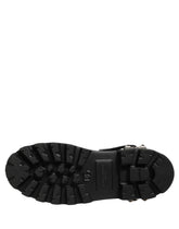Dolce & Gabbana Black Stud Platform Combat High Boots Shoes - EU44/US11