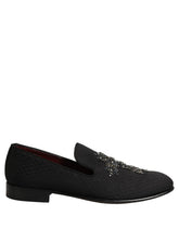 Mocasini Dolce & Gabbana din piele intoarsa neagră cu încrucișare - EU44/US11