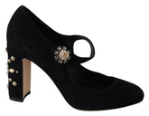 Dolce & Gabbana Black Suede Leather High Heel Pumps - EU36/US6