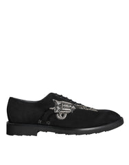 Dolce & Gabbana Black Suede Sicilia Lace Up Formal Shoes - EU41.5/US8.5 - Shoes