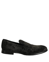 Dolce & Gabbana Black Suede Slip On Men Slippers Loafers Shoes - EU42/US9