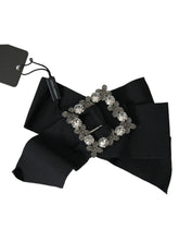 Dolce & Gabbana Black Swarovski Crystal Embellished Hair Clip - Hair Pins Claws & Clips