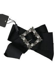 Dolce & Gabbana Black Swarovski Crystal Embellished Hair Clip - Hair Pins Claws & Clips