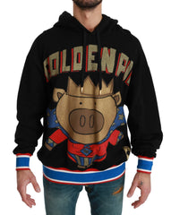 Dolce & Gabbana Black Sweater Pig of the Year Hooded - IT44 | XS - Hoodies