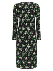 Dolce & Gabbana Black Synthetic Midi Dress