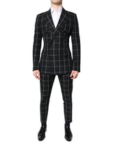 Dolce & Gabbana Black TAORMINA Double Breasted 2 Piece Suit - IT48 | M - Pant Suits