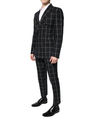 Dolce & Gabbana Black TAORMINA Double Breasted 2 Piece Suit - IT48 | M - Pant Suits