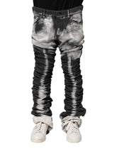 Dolce & Gabbana Black Tie Dye Straight Denim Jeans - IT48 | M - Jeans