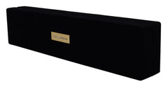 Dolce & Gabbana Black Velvet Logo Plaque Storage Bracelet Jewelry Box - Jewelry Boxes