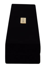 Dolce & Gabbana Black Velvet Logo Plaque Storage Bracelet Jewelry Box - Jewelry Boxes
