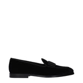 Dolce & Gabbana Black Velvet Slip-On Loafers - EU40/US7