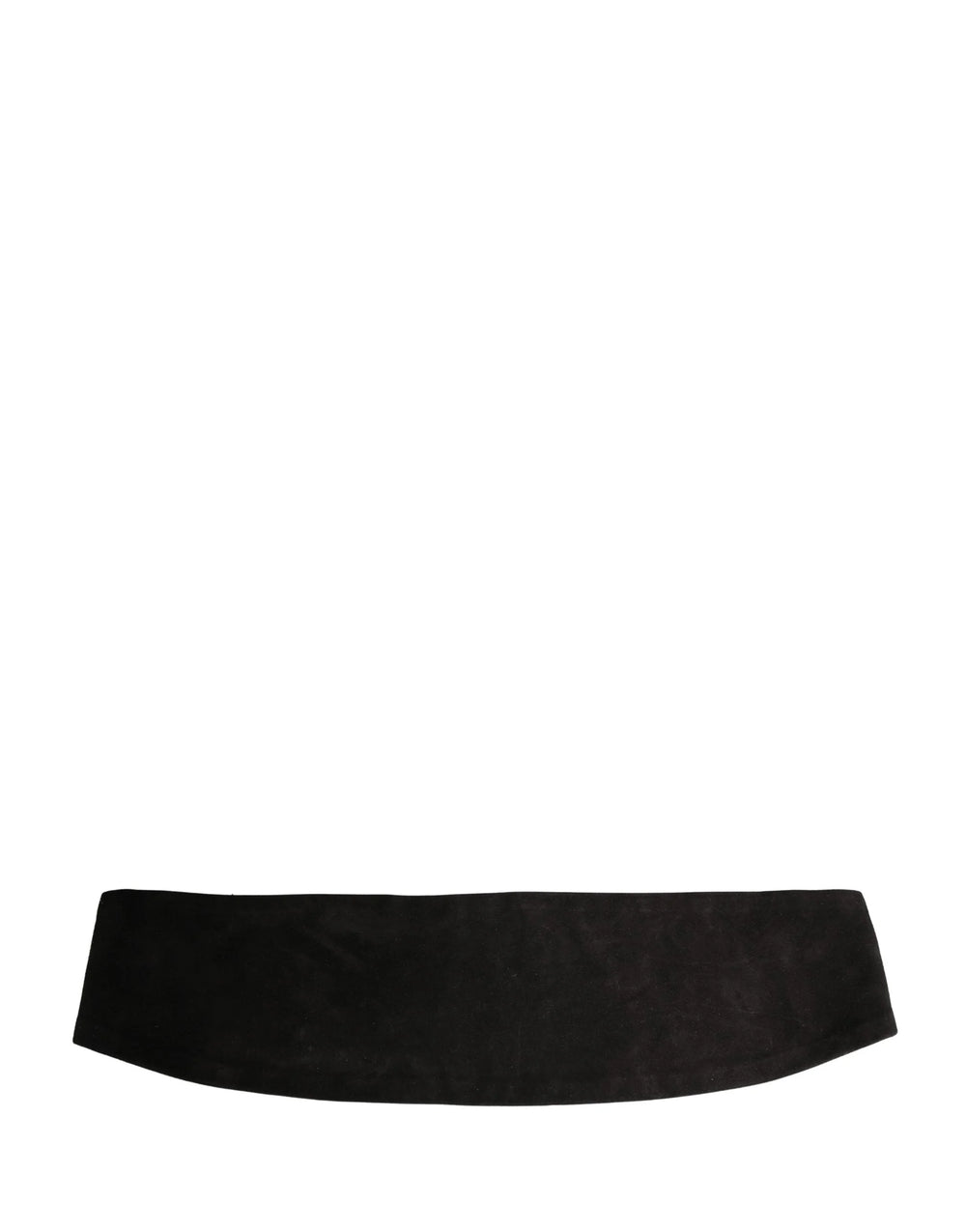 Dolce & Gabbana Black Velvet Wide Belt Waist Cummerband Men - IT48 | M