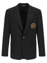 Dolce & Gabbana Black Virgin Wool Blazer - IT56 | XL