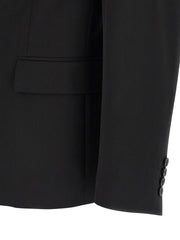 Dolce & Gabbana Black Virgin Wool Blazer - IT56 | XL