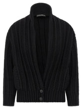 Dolce & Gabbana Black Virgin Wool Cardigan