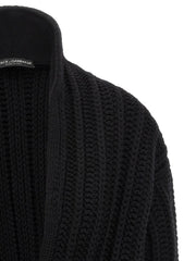 Dolce & Gabbana Black Virgin Wool Cardigan