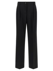 Dolce & Gabbana Black Virgin Wool Casual Pants