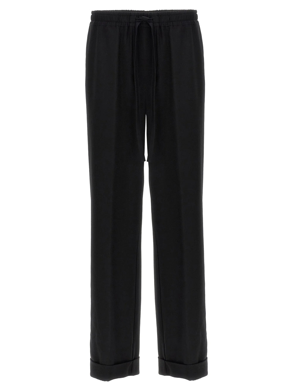 Dolce & Gabbana Black Virgin Wool Casual Pants - XXL